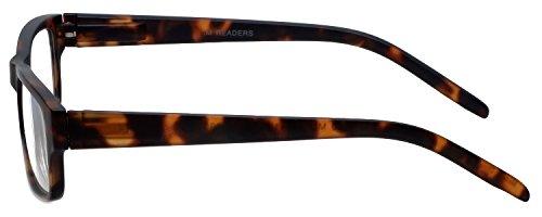 M Readers M Readers Designer Reading Glasses 100-MDEMI-300 in Matte Tortoise 52mm
