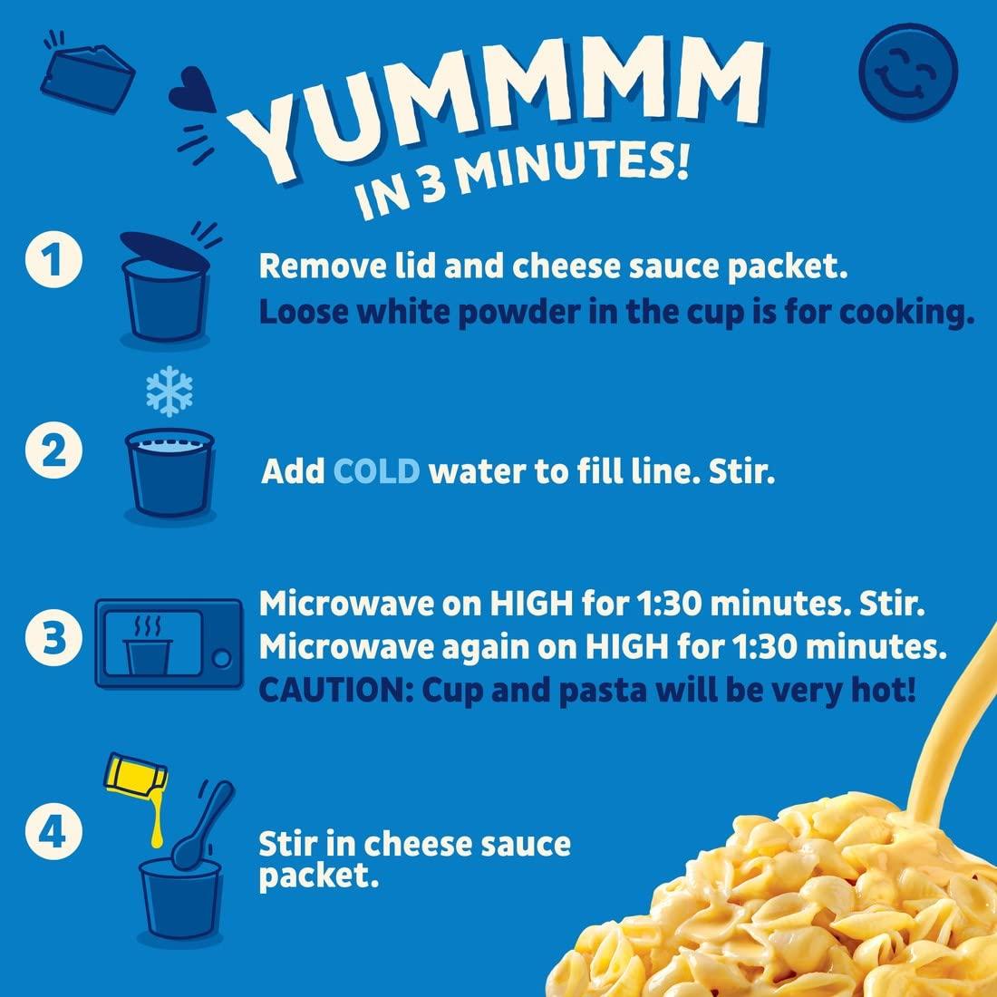 Annie's Homegrown Annie\'s Classic Cheddar Deluxe Rich and Creamy Microwave Mac & Cheese with Organic Pasta, 4 Ct, 2.6 OZ Cups