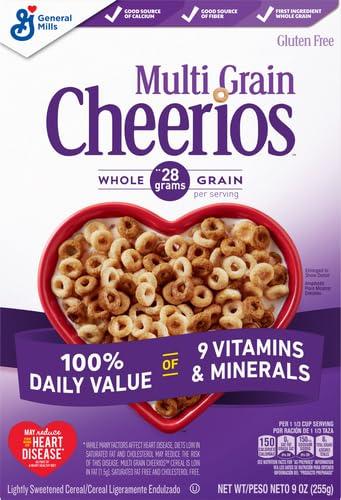 Cheerios Multi Grain Cheerios Heart Healthy Cereal, 9 OZ Cereal Box