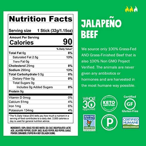 Chomps Chomps Variety Trial Pack, Grass Fed and Free Range Beef & Turkey Sticks, 8 Flavor Pack - Keto, Paleo, Whole30