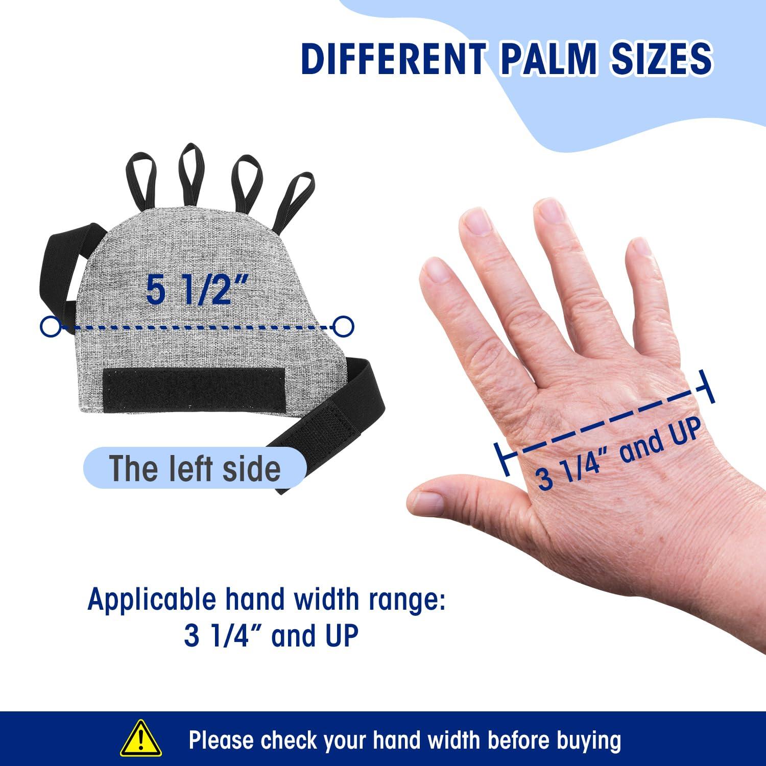 Zipcase Zipcase Weighted Gloves for Tremors to Provide Hand Stability and Improve Hand Dexterity, Perfect Writing Weights & Hand strenthening Tool (1/2lb, Left Gray