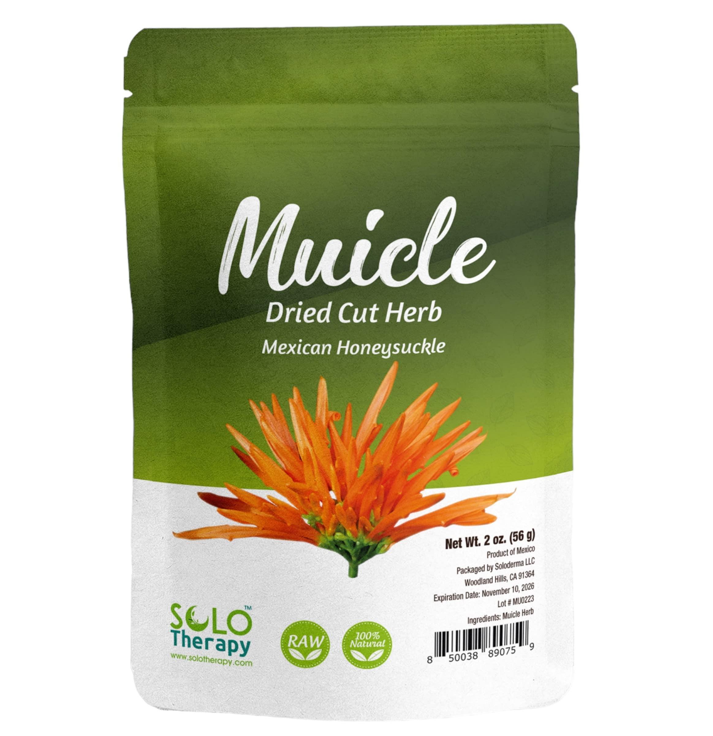 Solo Therapy Muicle Mexican Honeysuckle Hierba Tea 56 Grams, Resealable Bag, Muicle Tea, Product of Mexico