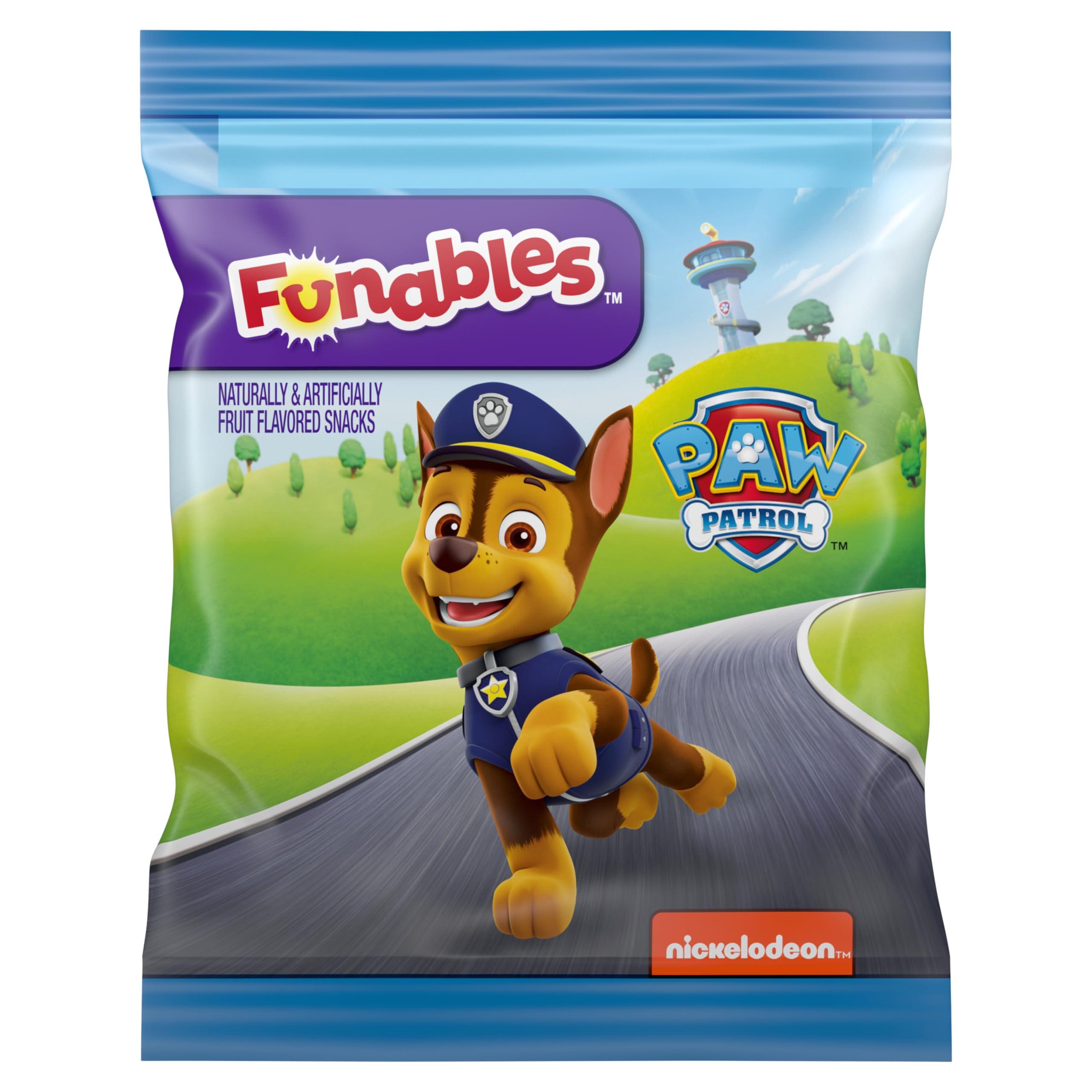 Funables Funables Fruity Snacks, PAW Patrol, Assorted Fruit, Flavored Snacks, 0.8 oz 22 ct
