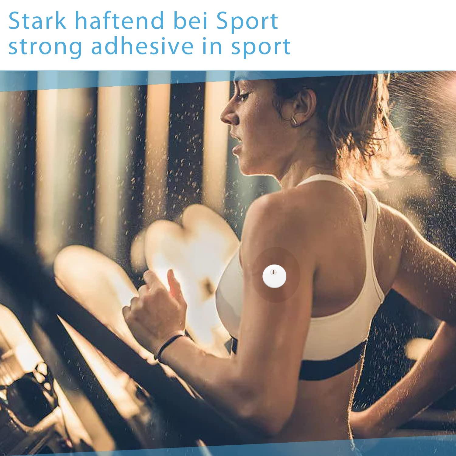 LiangMai 40 Pack Freestyle Adhesive Patches Sensor Covers for Libre 1/2/3, Waterproof & Transparent for 14 Days, NO Glue in The Center, Pre-Cut Adhesive Tape, Continuous Protection During Sports