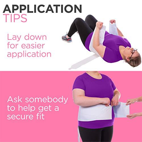 BraceAbility BraceAbility Plus Size Women's Back Brace for Female Lower Back Pain - XXXL Ladies Soft White Elastic Lumbar Compression Obesity Support Belt Girdle is Discreet Under Clothes (3XL)