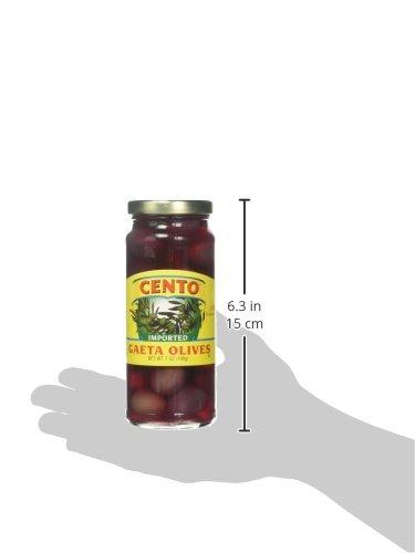 Cento Cento Imported Gaeta Olives Jars, 7 Ounce