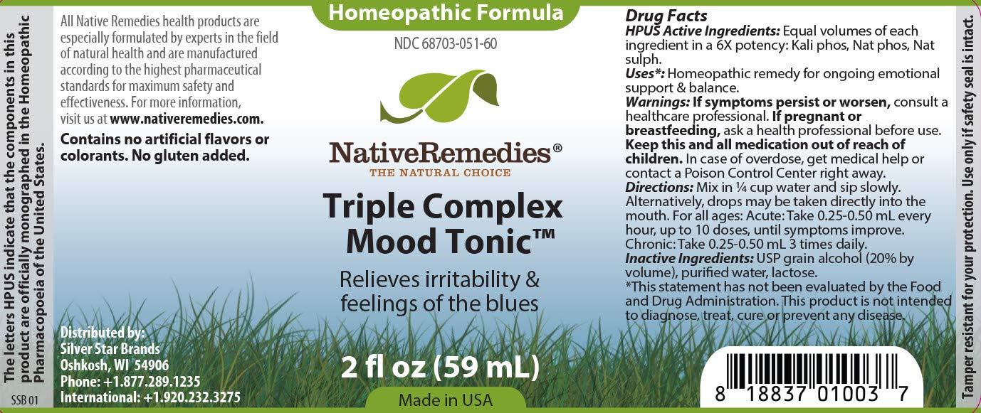 Native Remedies Native Remedies Triple Complex Mood Tonic Relieves Irritability and Feelings of The Blues, 2 Pack