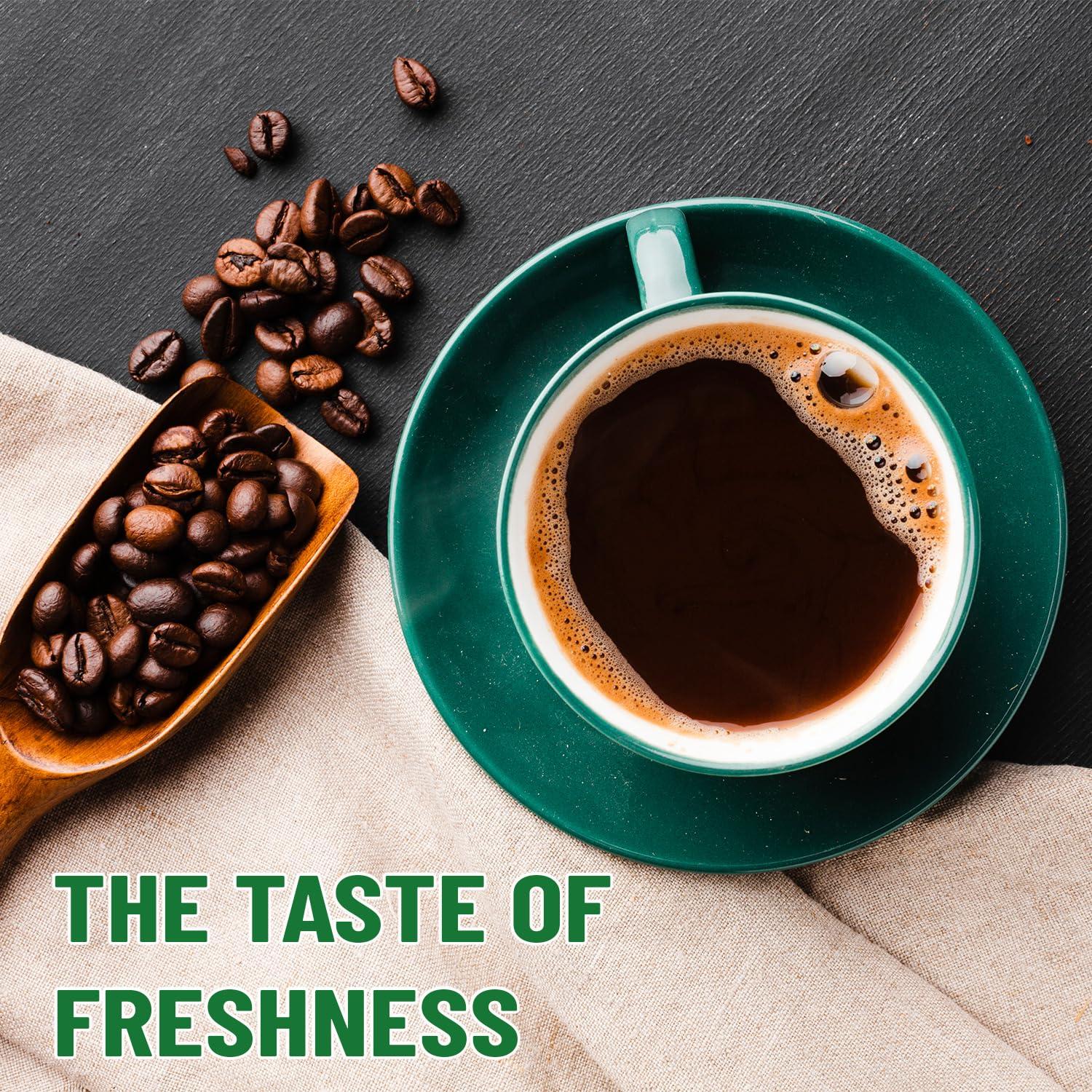 KIAA COFFEE ETHIOPIAN SINGLE ORIGIN Ethiopian Premium Whole Bean Medium Roast Coffee 12oz, 100% Organic Arabica, Full-Bodied Bold Flavor, Rich & Smooth, Perfect for Espresso, French Press & Drip Brewing, Freshly Roasted