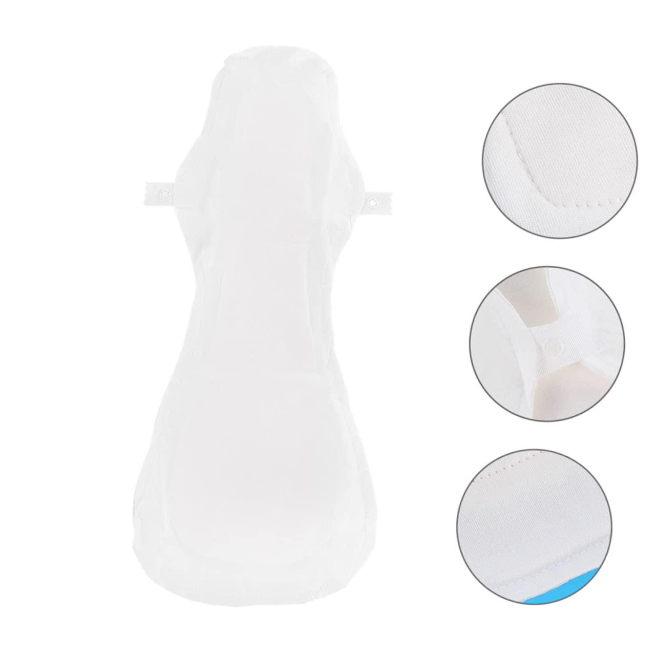 Operitacx Operitacx 3pcs Menstrual Cloth Napkin Organic Pads for Women Reusable Period Pads Reusable Cloth Pads Pads Panty Pads Girl Child White with Wings Cotton Paper Napkin