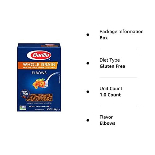 Barilla Barilla Whole Grain Pasta, Elbows, 16 Ounce ( Package of 6- 1lb boxes)