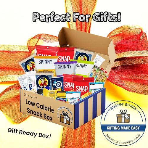 Bussin Boxes Low Calorie Snacks Variety Pack with 100 Calorie Snacks (50 Count)