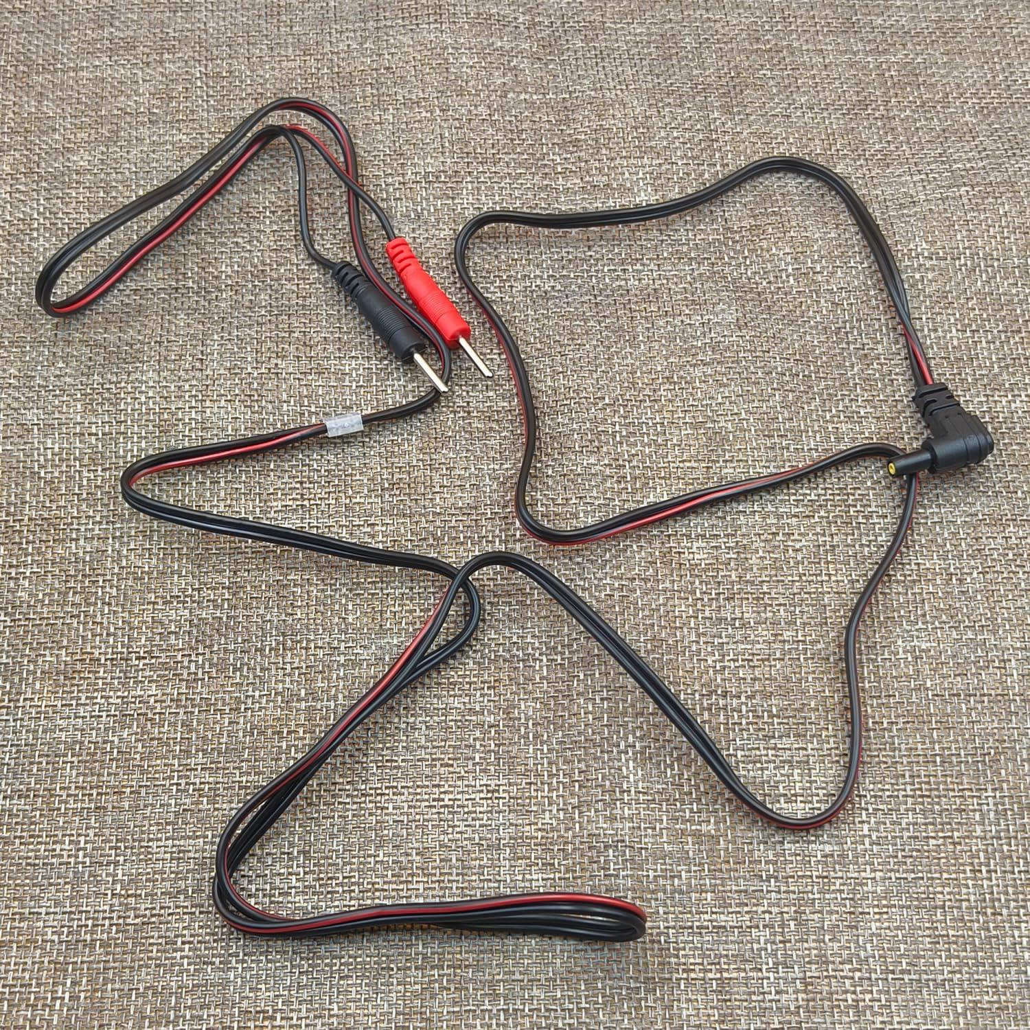 BesCable TENS Unit Electrodes Lead Wires: 10 Pieces BesCable 2mm Pin TENS Unit Replacement Cables Cords Wire for TENS 7000, for TENS 3000, for Accurelief and so on