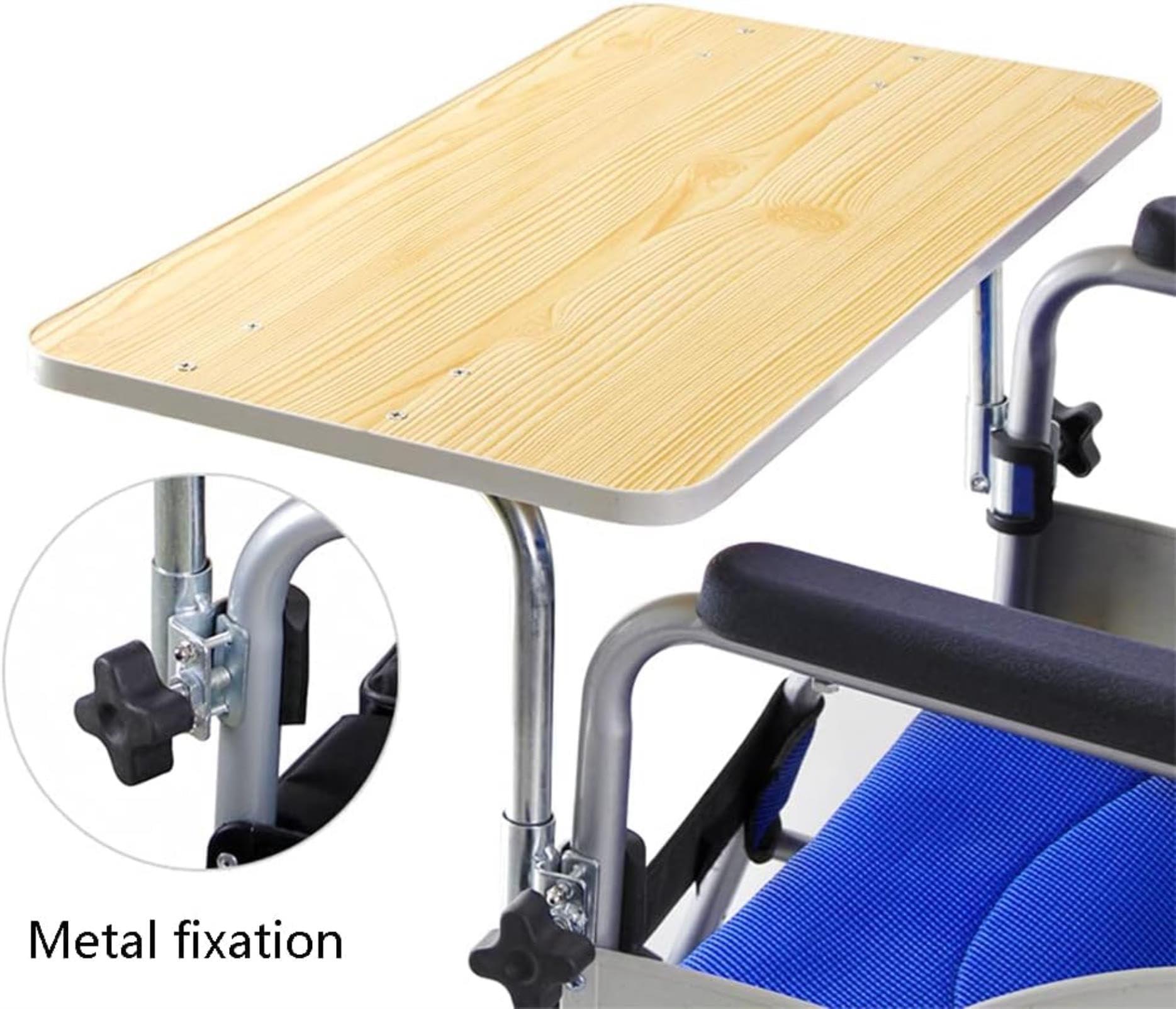 WWTSMYXGS Wheelchair Tray, Wood Wheelchair Lap Tray, Wheelchair Table for Patients and Elderly Writing, Reading, and Eating