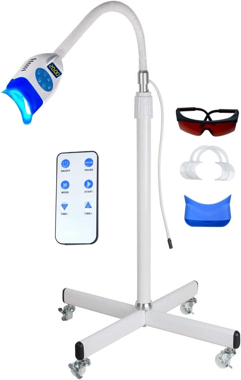 Rasamer Rasamer 36W Mobile 10 LED Cold Blue Light Lamp for Teeth Whitening Bleaching Accelerator Floor Standing Type