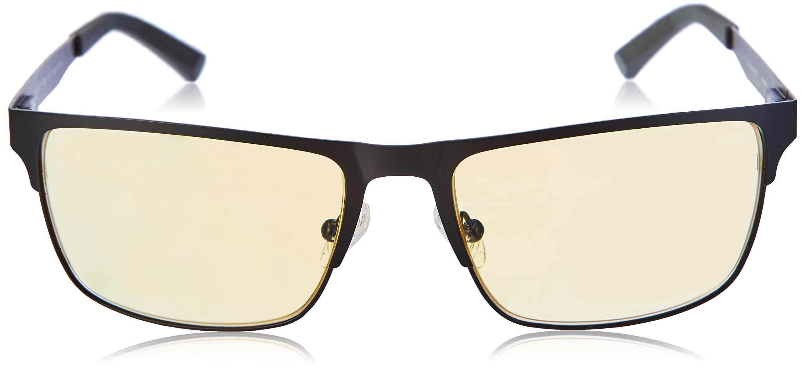 Gunnar Blue Light Glasses | Pendleton Slate/Amber by GUNNAR | Patented 65% Blue Light Protection, 100% UV Light, Anti-Reflective, Protect & Reduce Eye Strain & Dryness