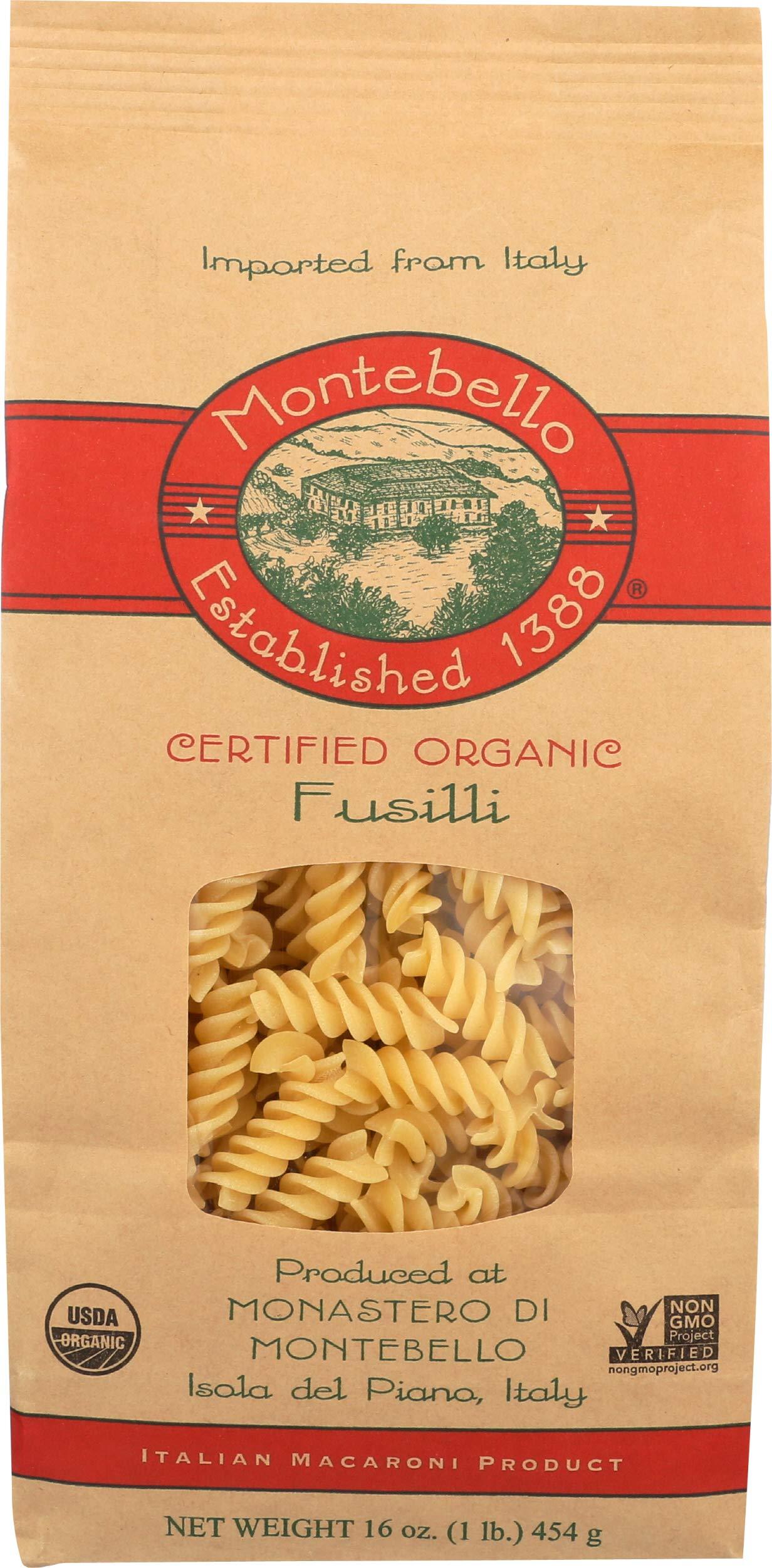 Montebello Montebello, Pasta Fusilli Organic, 16 Ounce