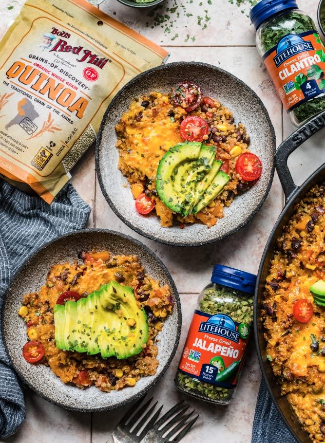 Litehouse Litehouse Freeze Dried Herbs, Flavors of Easy Guacamole (Guacamole, Jalapeno, Cilantro) - Substitute for Fresh Guacamole, Makes 4 Batches, Organic Guacamole Seasoning, Gluten Free, Non-GMO - 3-Pack