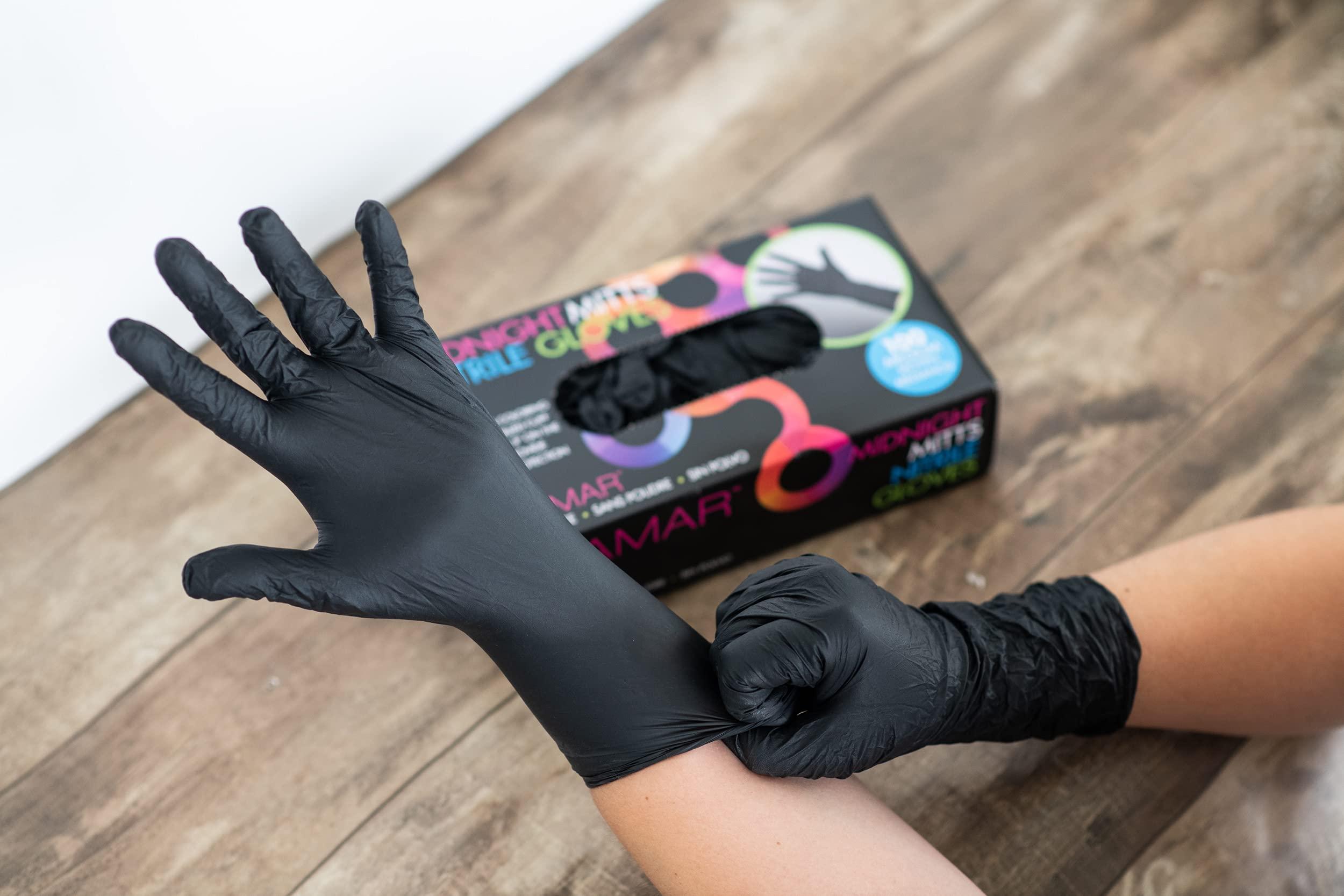 FRAMAR FRAMAR Black Nitrile Gloves xl xl Nitrile Gloves, Black Disposable Gloves xl Gloves Disposable Latex Free, Vinyl Gloves xl, Black Gloves Disposable, Black Latex Gloves xl, Guantes Desechables 100