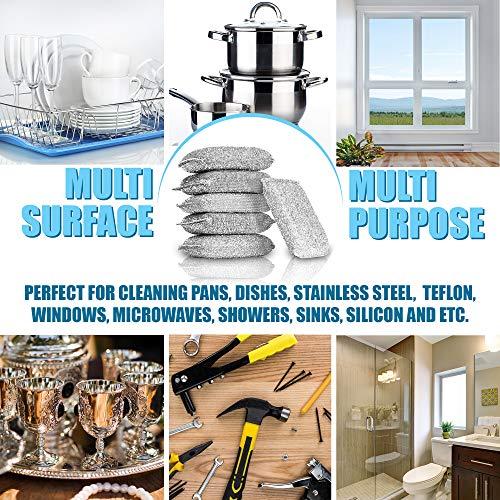 Spongenator SPONGENATOR Kitchen Scrubbing Sponges - Heavy Duty Non-Scratch Scrubbing Cleaner Sponges in 1 Color - Multi-Surface Non-Metal Dish Scouring Scrubbers for Fast Cleaning. (12 Pack)