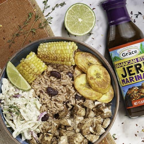 Grace Grace Jamaican Jerk Marinade Sauce 11.8oz - 2 Pack Jamaican Jerk Seasoning Marinade for Jerk Chicken Marinade Oxtail Seasoning Fish & Vegetables - Jerk Seasoning Jamaican Style - Caribbean Jerk Sauce