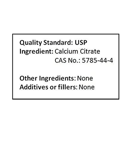 NuSci NuSci Calcium Citrate Powder Pure Bio-Available Form Calcium (1000 Grams (2.2 lb))