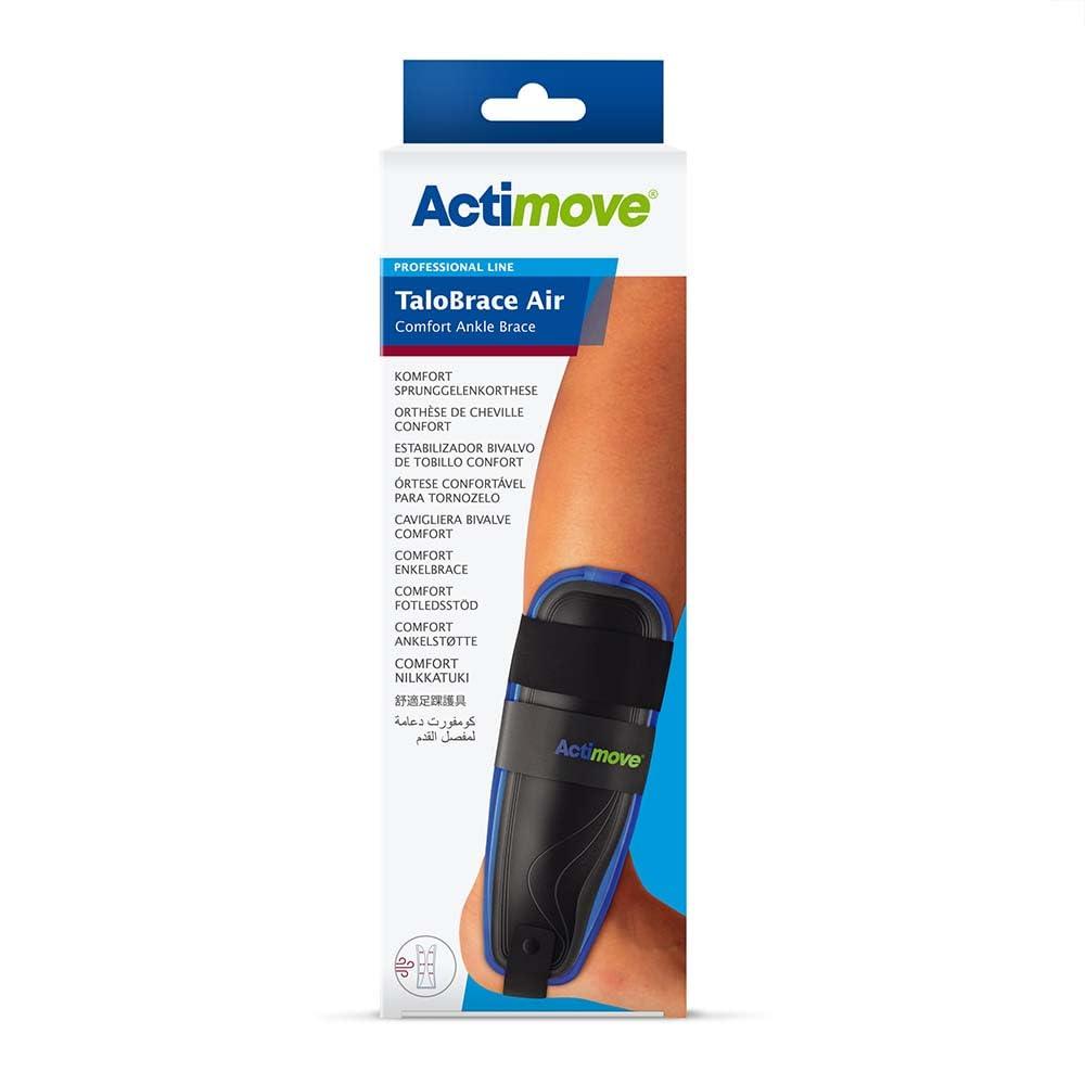 Actimove Actimove Professional TaloBrace Air Comfort Ankle Brace | Ankle Support for Sprained Ankle, Achilles Tendonitis, Plantar Fasciitis, & Injured Foot | Unisex, Black, Left, Large/X-Large