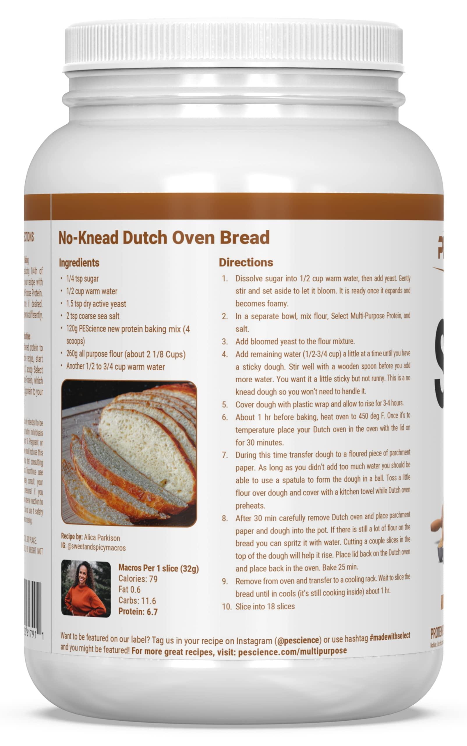 PEScience PEScience Select Multi-Purpose Unflavored Protein Powder, 27 Serving, Low Carb, Keto Friendly, and Gluten Free