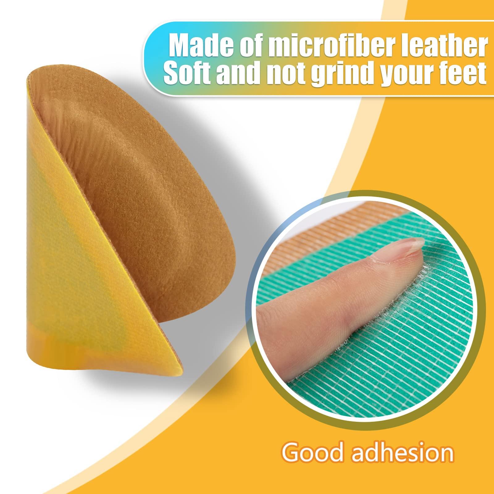 HTZNHXT 4 Pair Leather Boots Heel Grips Liner Cushions, Shoe Filler Inserts for Women/Men Loose Shoes, Heel Pads Improved Comfort and Fit for Sneaker