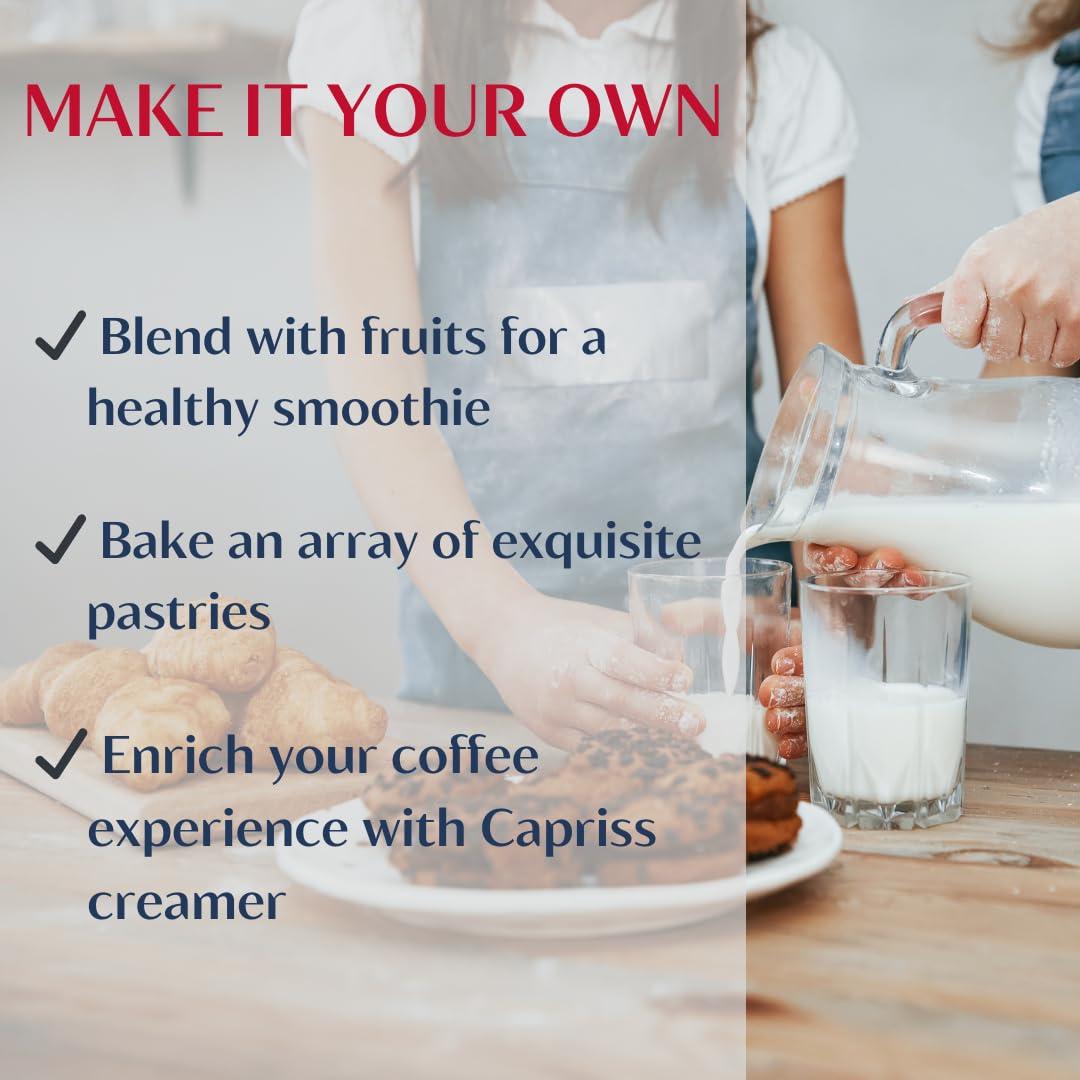 CAPRISS Capriss Whole Goat Milk Powder, 22.5oz | Canadian Family Farm Sourced, Vitamin D Enriched, High Protein & Calcium, A2 Milk, Easy to Digest, Gluten Free | No Antibiotics, No rBST, No Preservatives