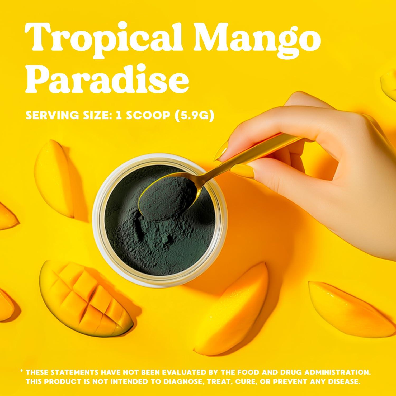 Simply Nature's Promise Simply Blossom Nutrition Daily Greens & Superfood Powder + Collagen + Probiotics for Women's Digestive Health & Bloating Relief. Help Your Health Bloom - 30 Day Supply - Mango