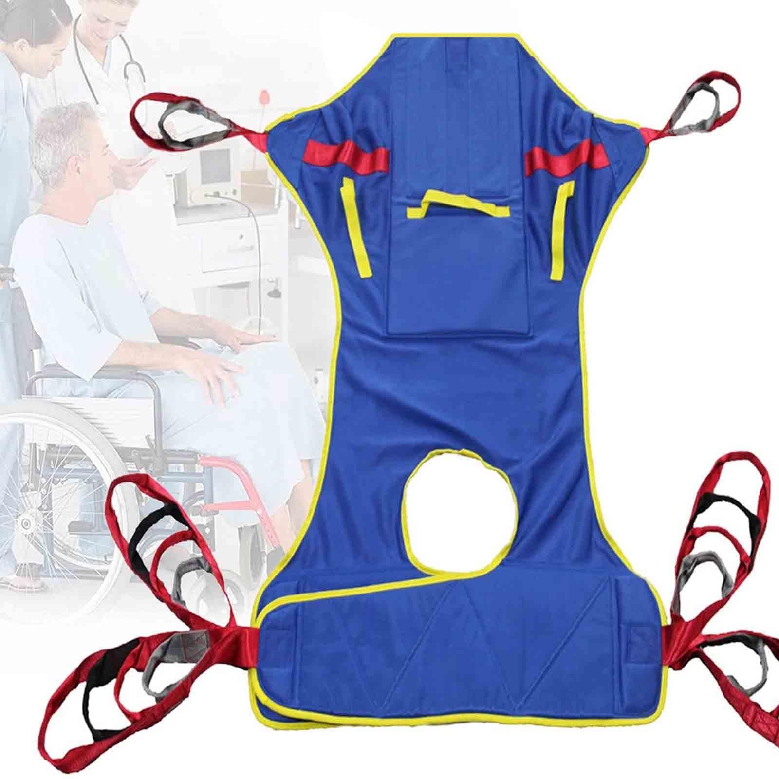 DATEN DATEN Toileting Hoist Sling, Medical Patient Sling,Split Leg Sling Helps with Positioning and Lifting,Reusable and Washable,Weight Capacity of 507 Lbs (Size : B)