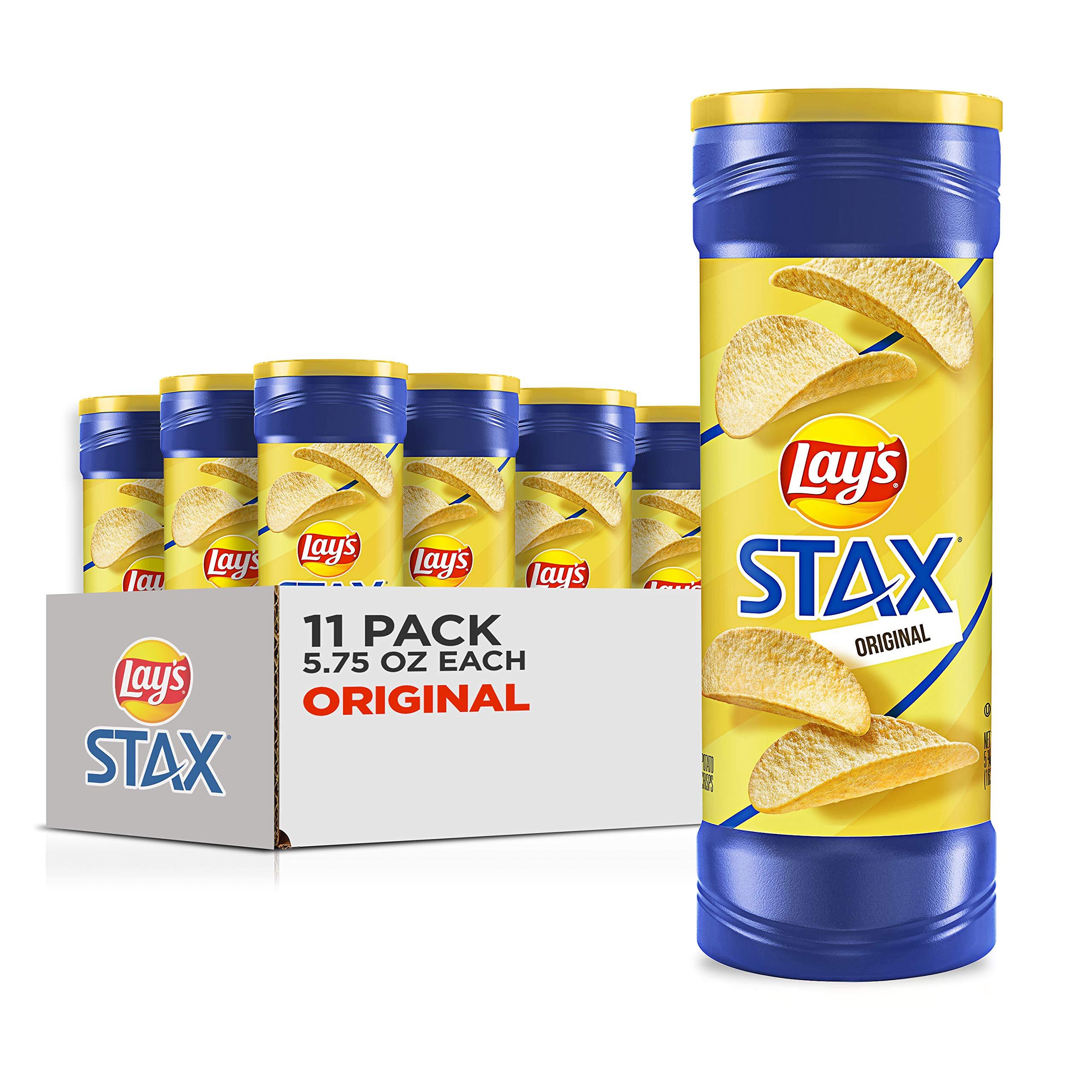 Lay's Stax Lay's Stax Potato Crisps, Original, 5.75 Ounce (Pack of 11)