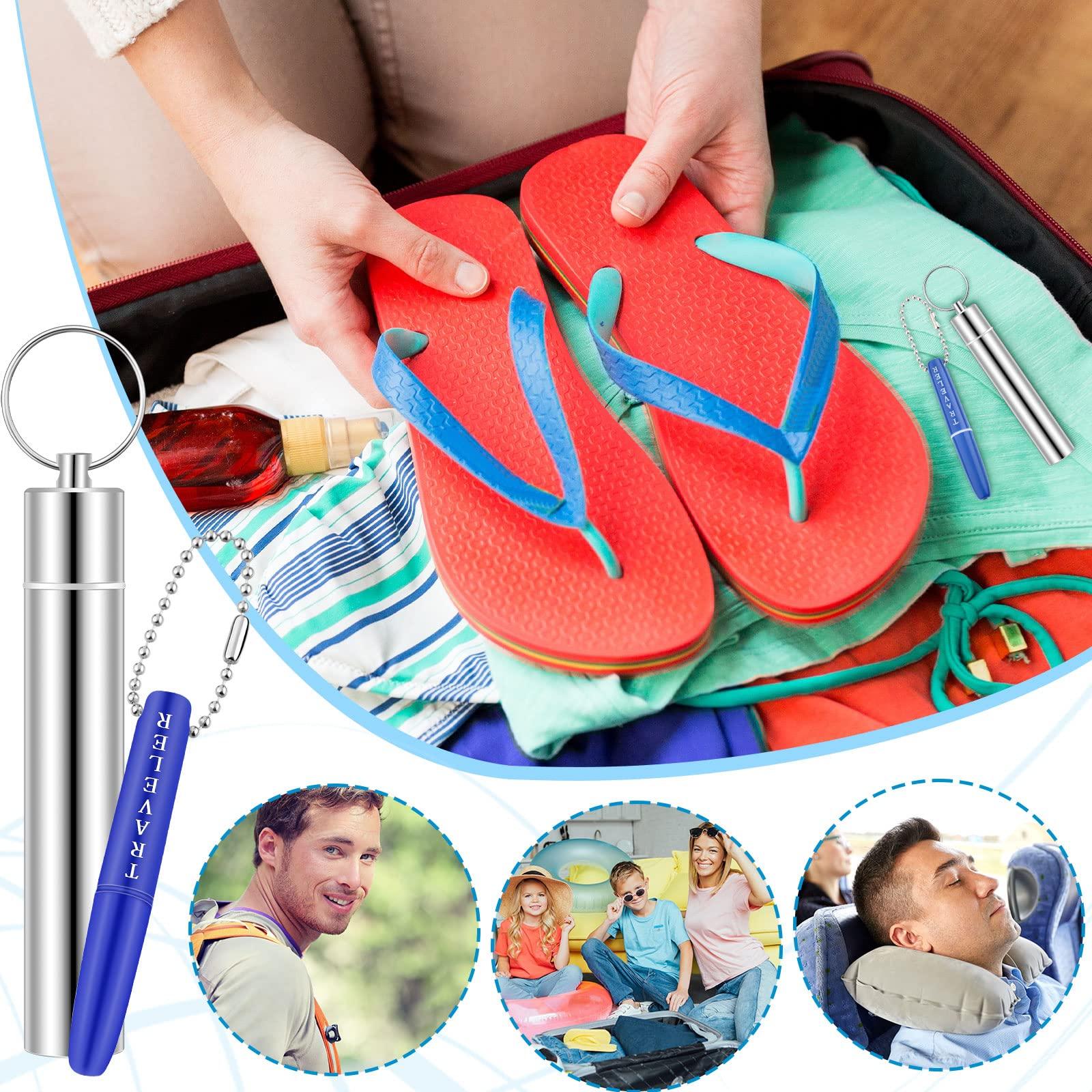 Honeydak Honeydak 5 Pieces Dental Tools Travel Dental Pick Metal Tooth Scraper Professional Stainless Steel Teeth Cleaning Tools with Holder Case Portable Toothpick to Remove Plaque Toothpicks