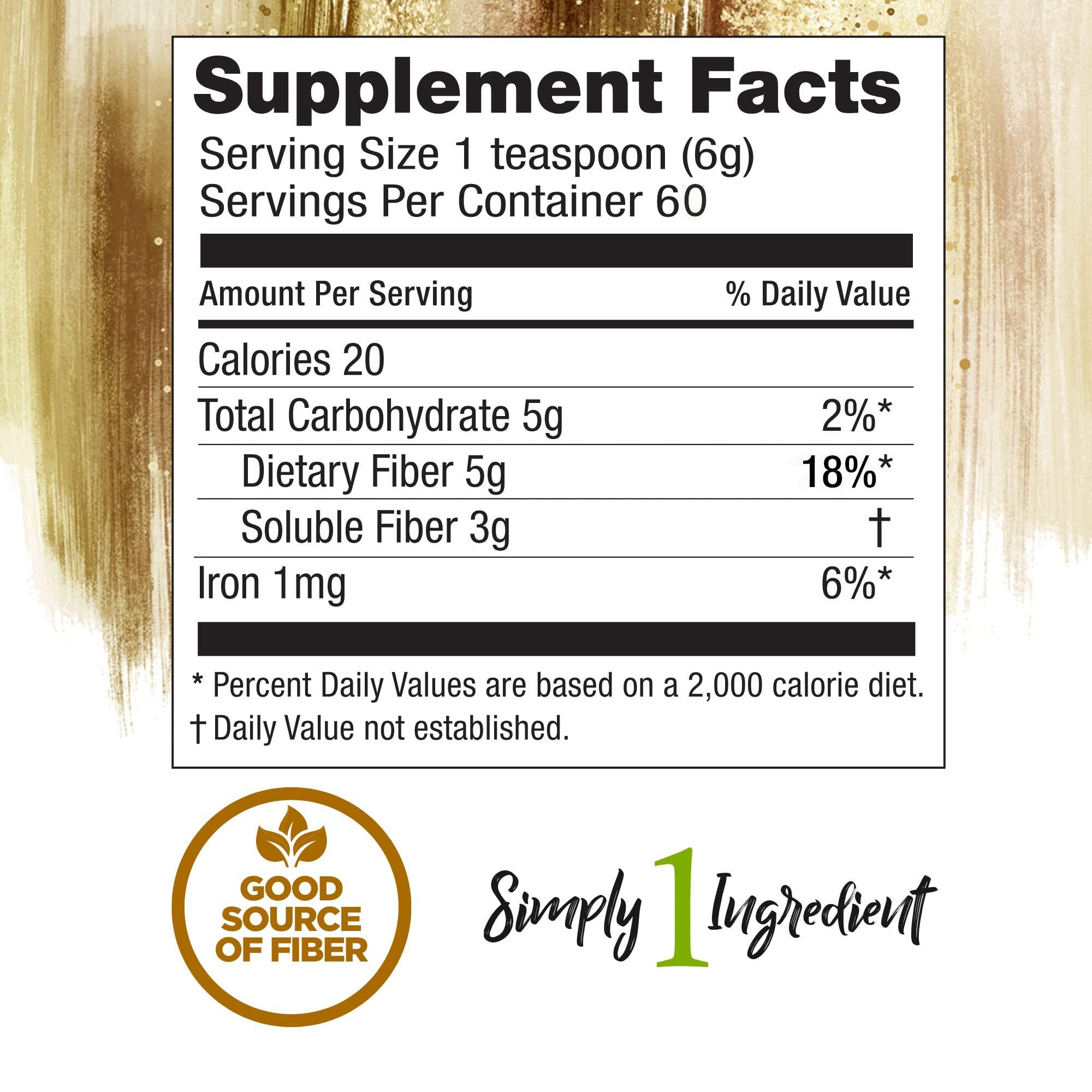 Konsyl Konsyl Daily Psyllium Fiber 360g / 12.7oz - Non-GMO, Vegan, Keto-Friendly, Fiber Supplement Powder - Supports Digestive Health