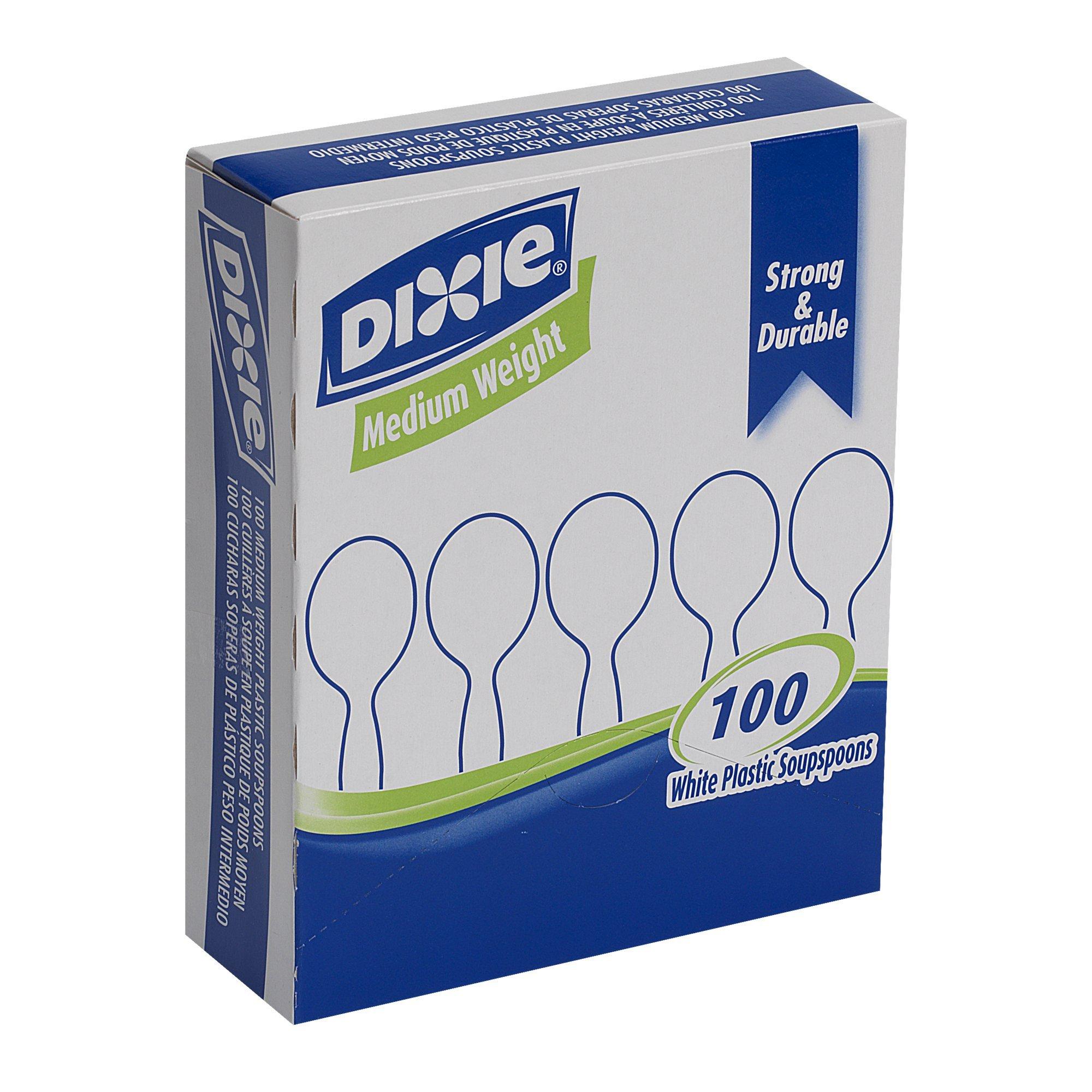 Georgia-Pacific Georgia-Pacific Dixie 5.75\" Medium-Weight Polystyrene Plastic Soup Spoon by GP PRO (Georgia-Pacific), White, SM207, 1,000 Count (100 Spoons Per Box, 10 Boxes Per Case)