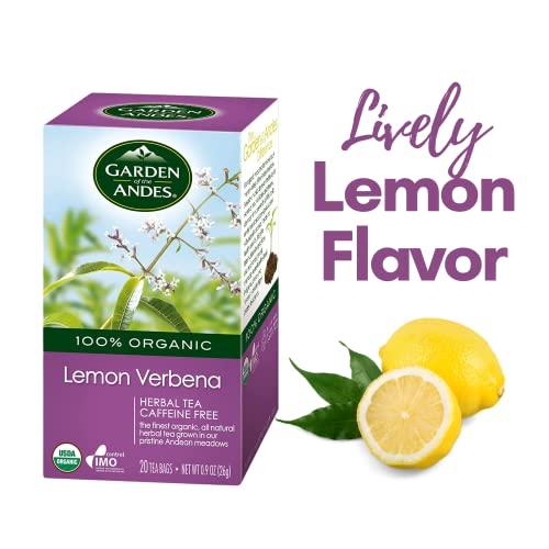 Garden of the Andes Garden of the Andes Herbal Organic Decaf Lemon Verbena Hot Tea Bags, 0.9 oz, 20 Count (Pack of 3)…