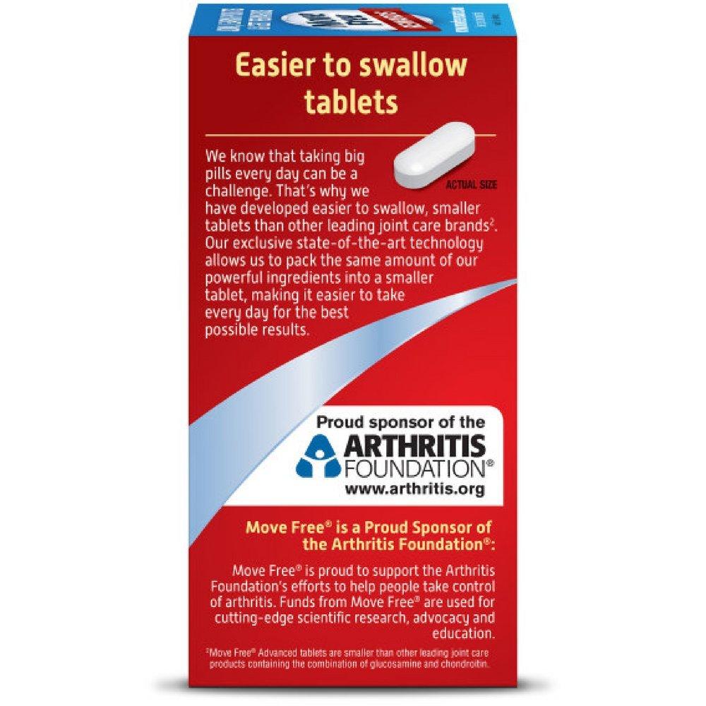 Schiff Move Free Advanced, 80 tablets - Joint Health Supplement with Glucosamine and Chondroitin (Pack of 12)