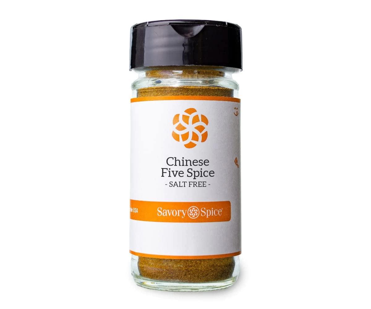 Savory Spice Shop Savory Spice Chinese Five Spice, Salt-Free - Ground Chinese Five Spice Seasoning Powder | Season Stir-Fries, Mix Into Rice or Make Homemade Chinese 5 BBQ Sauce (Medium Jar - Net: 1.75 oz)
