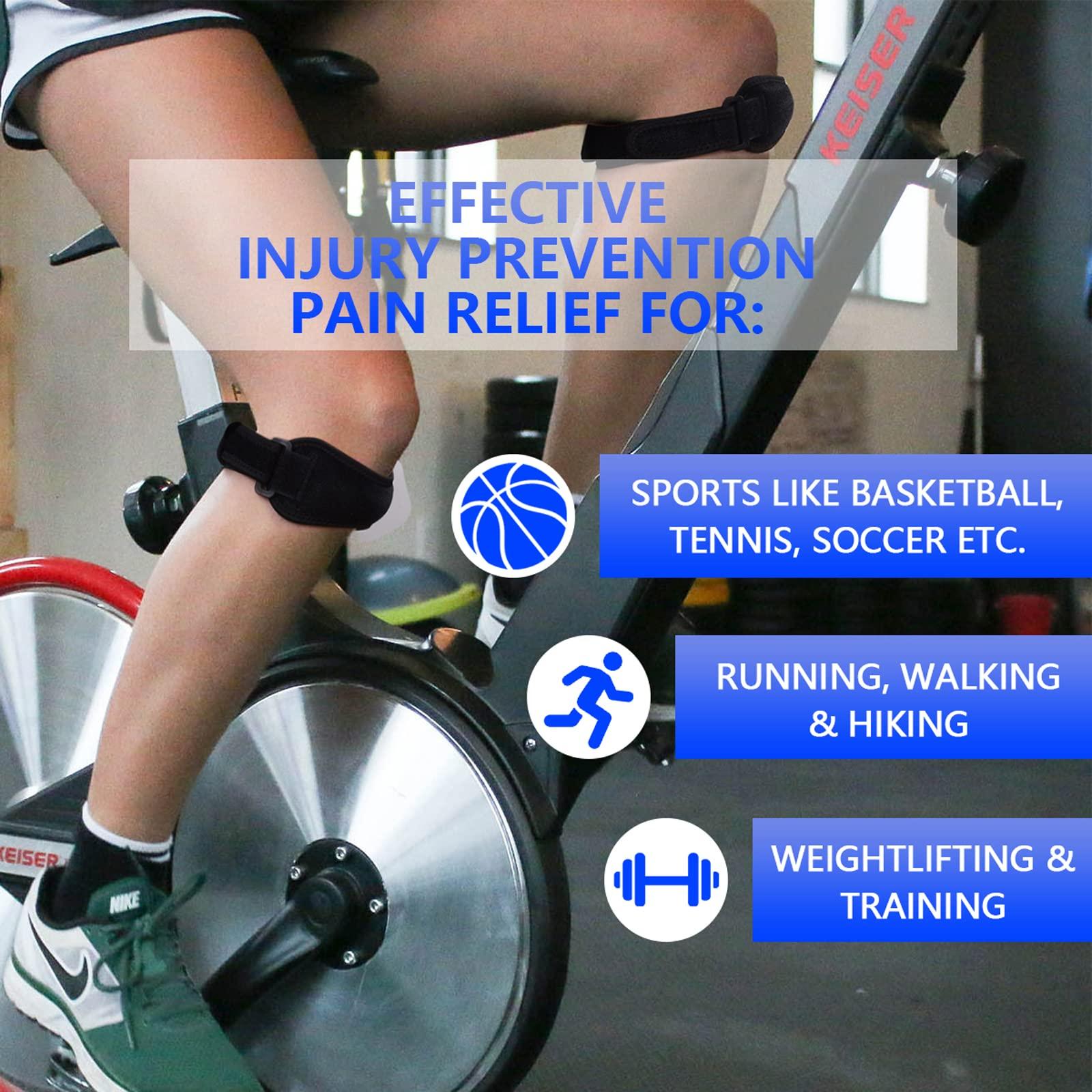 EMICUTE EMICUTE Patellar Tendon Knee Strap, Adjustable Knee Braces for Knee Pain Relief, Support for Weightlifting, Running, Workouts