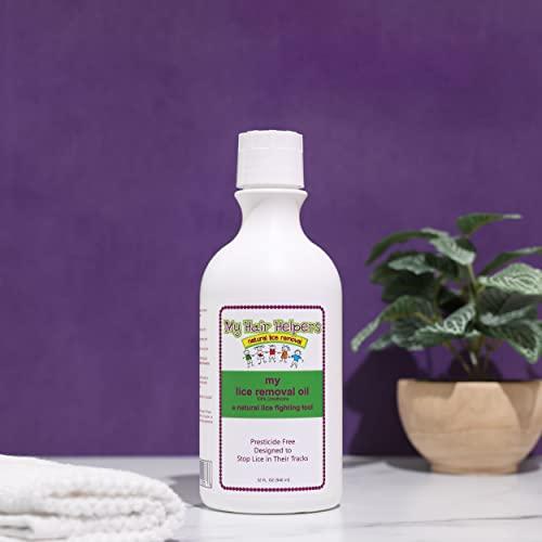 MY HAIR HELPERS NATURAL LICE REMOVAL My Hair Helpers Dimethicone Oil for Head Lice | Kid-Safe | Addresses Louse and Nits, 32 fl Ounces | for 3-5 People