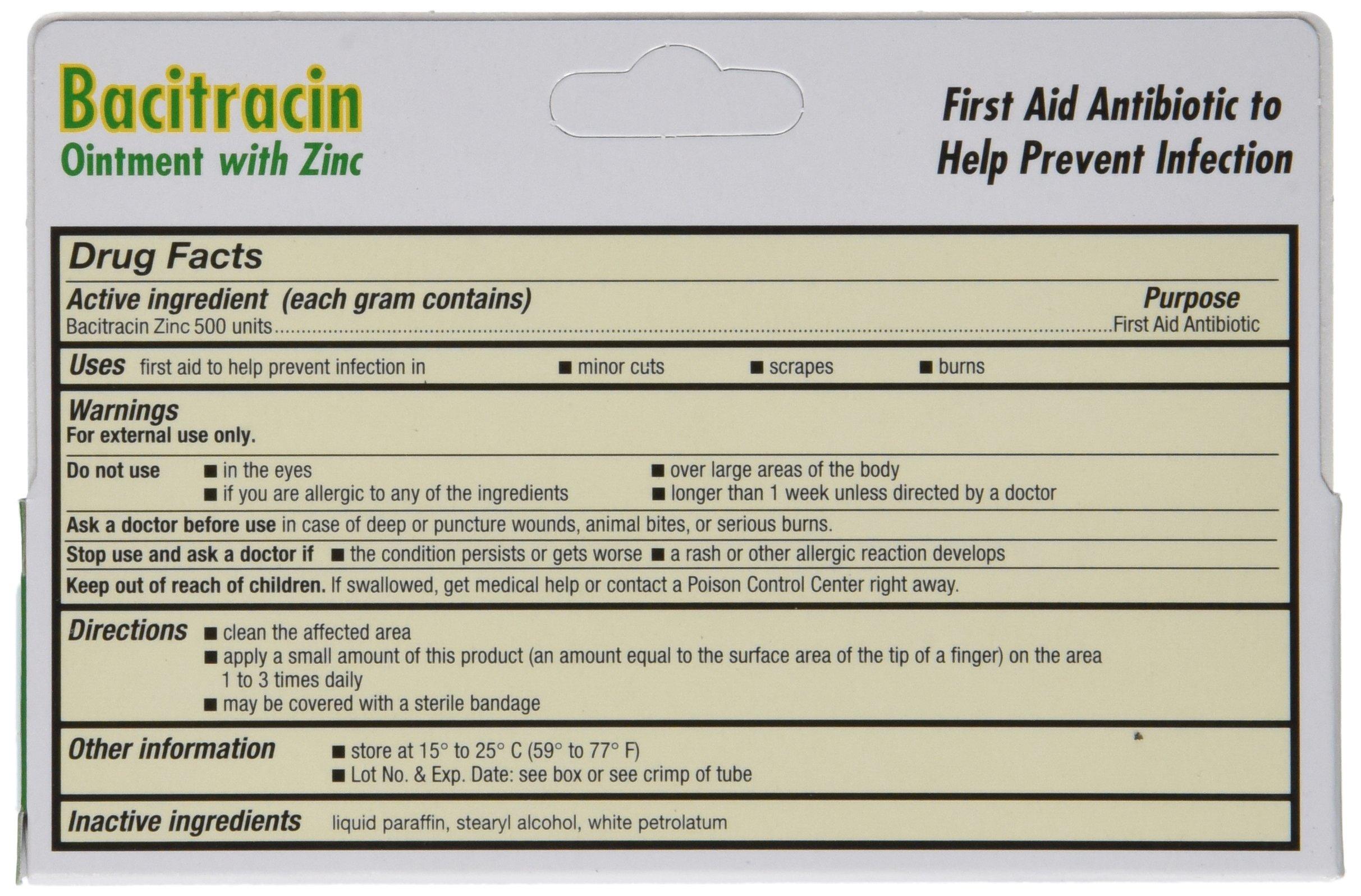 Bacitracin Bacitracin Zinc Ointment 1 Oz / 28 G (Pack of 4)