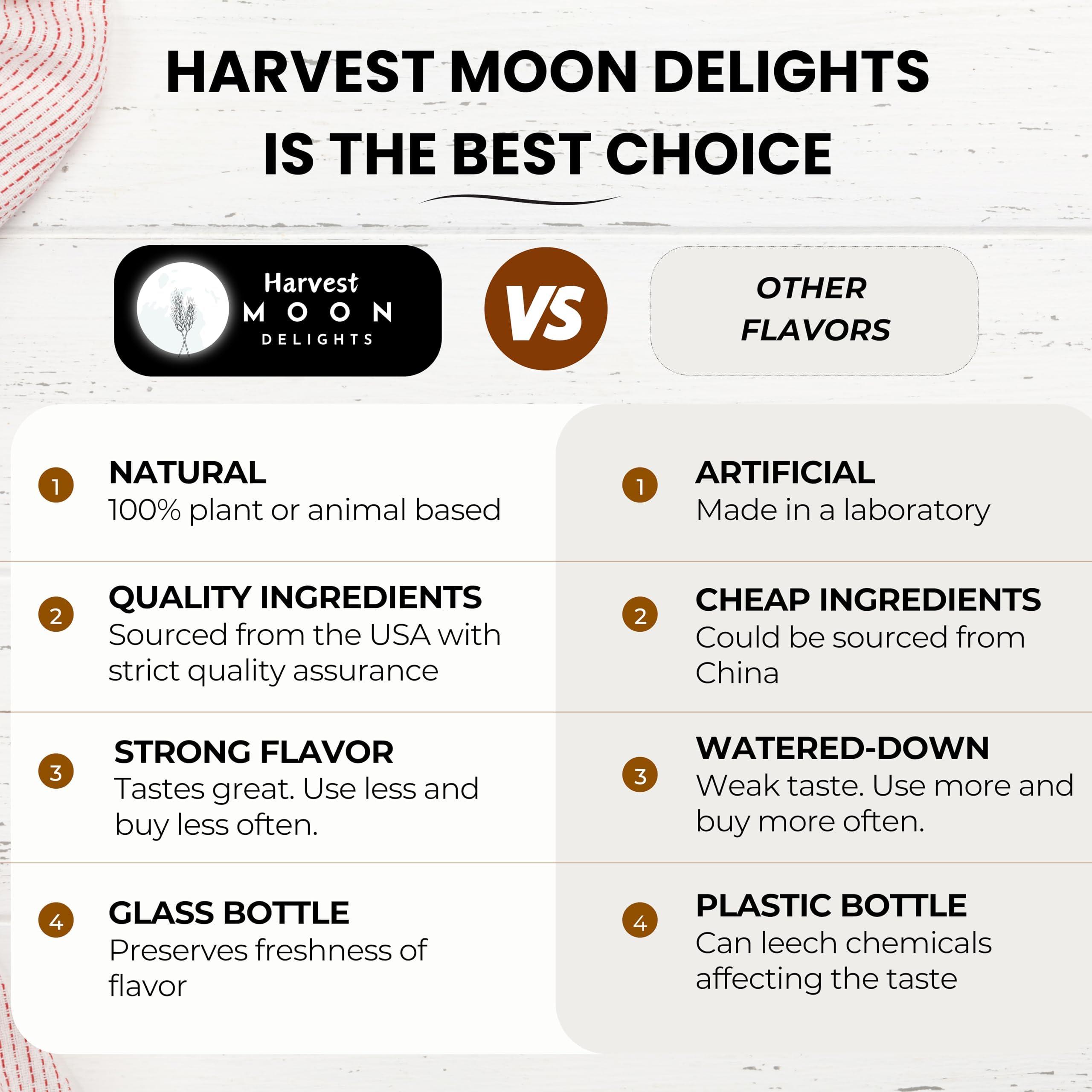 Harvest Moon Delights Natural Ube Flavor Extract - 2 oz - Water-Soluble - Clear Color - By Harvest Moon Delights - Ube Flavoring Extract for Ube Halaya - Ube Extract for Baking Filipino Desserts and Drinks