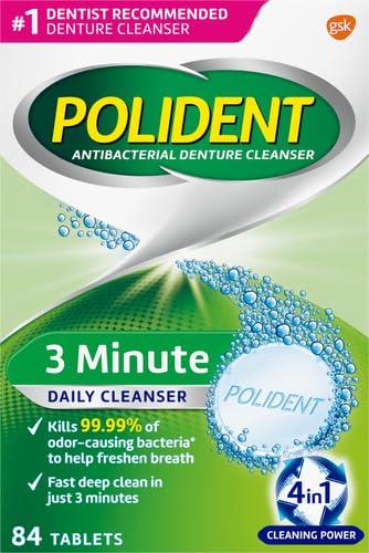 Polident Polident 3 Minute Denture Cleanser Tablets - 84 Count