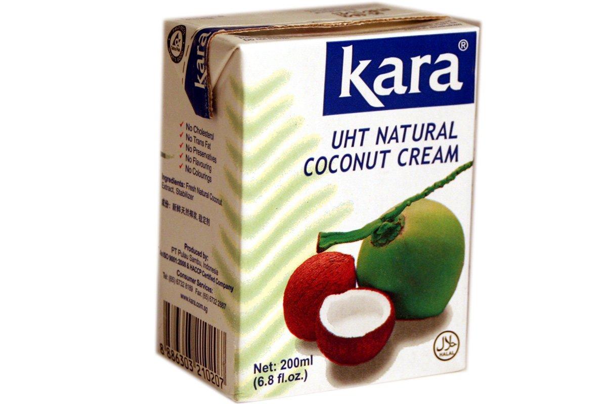KARA Coconut Cream (UHT Natural) - 6.76fl oz (Pack of 2)