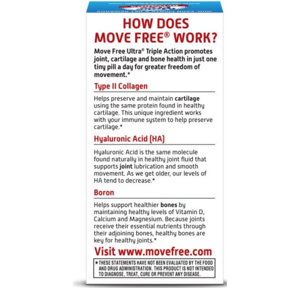 Reckitt Move Free Ultra Triple Action Joint Supplement, 30 Coated Tablets (Value Pack of 6)