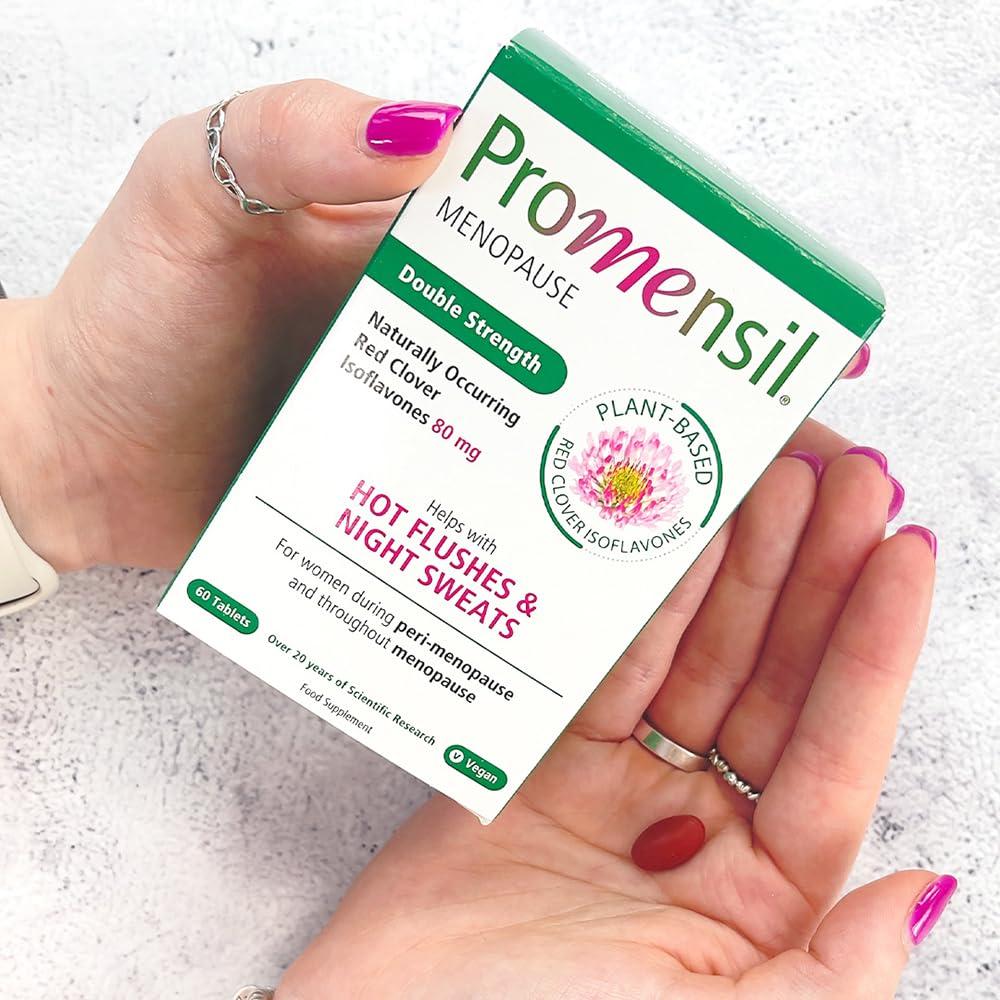 Promensil Promensil Menopause | Double Strength Starter | Red Clover | Isoflavones | 80mg | 60 Tablets