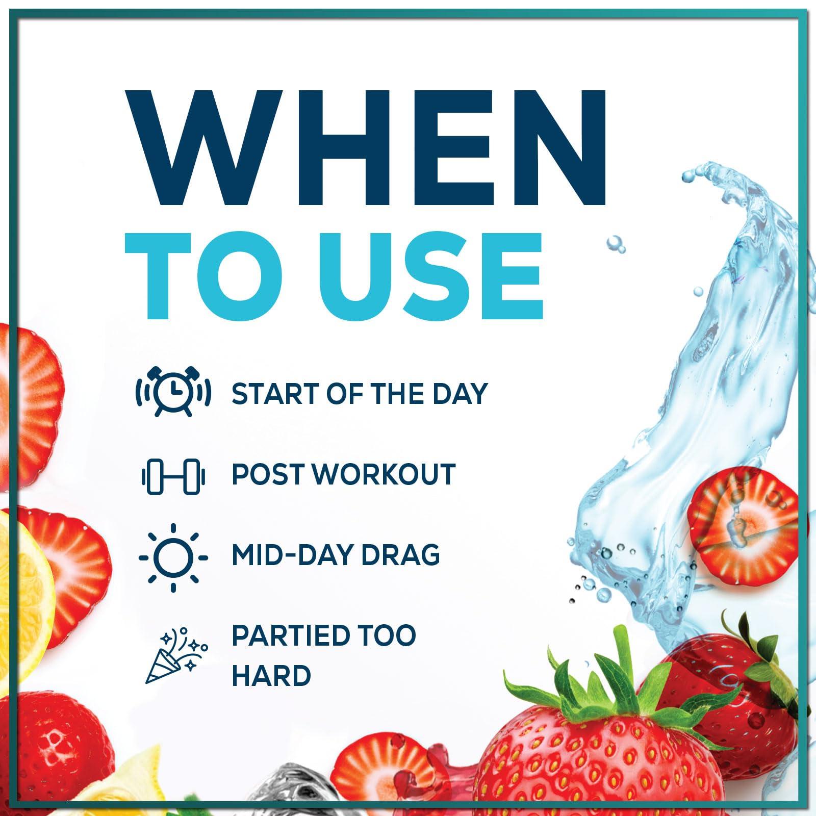 Hello Lovely! Daily Electrolyte Drink Mix - Strawberry Lemonade Hydration Powder Packets with 6 Electrolytes & Minerals - Sugar Free, Keto Friendly, Electrolytes Powder Recovery Drink w Real Salt - 16 Servings