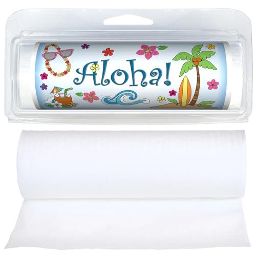 Gotta Tinkle! Premium Quality Mini Toilet Paper Rolls | Travel-Size | Convenient Plastic Dispenser | Lightweight & Compact | Travel & Vacation Designs (3-Pack) (121 Aloha)