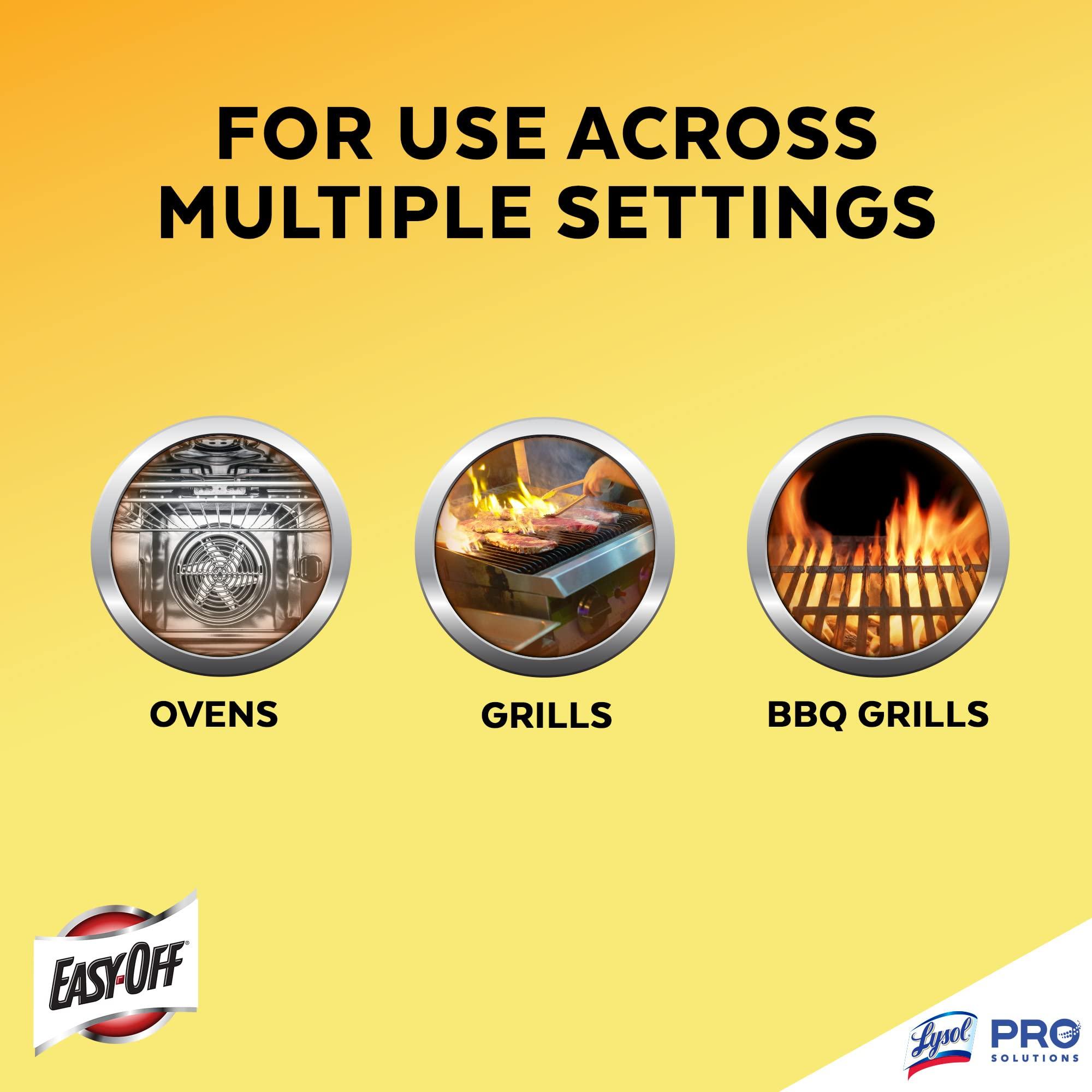 Easy Off Easy Off Pro Fume Free Oven Cleaner, Destroys Tough Burnt on Food and Grease, Lemon Scent, 24 oz., 2 Count