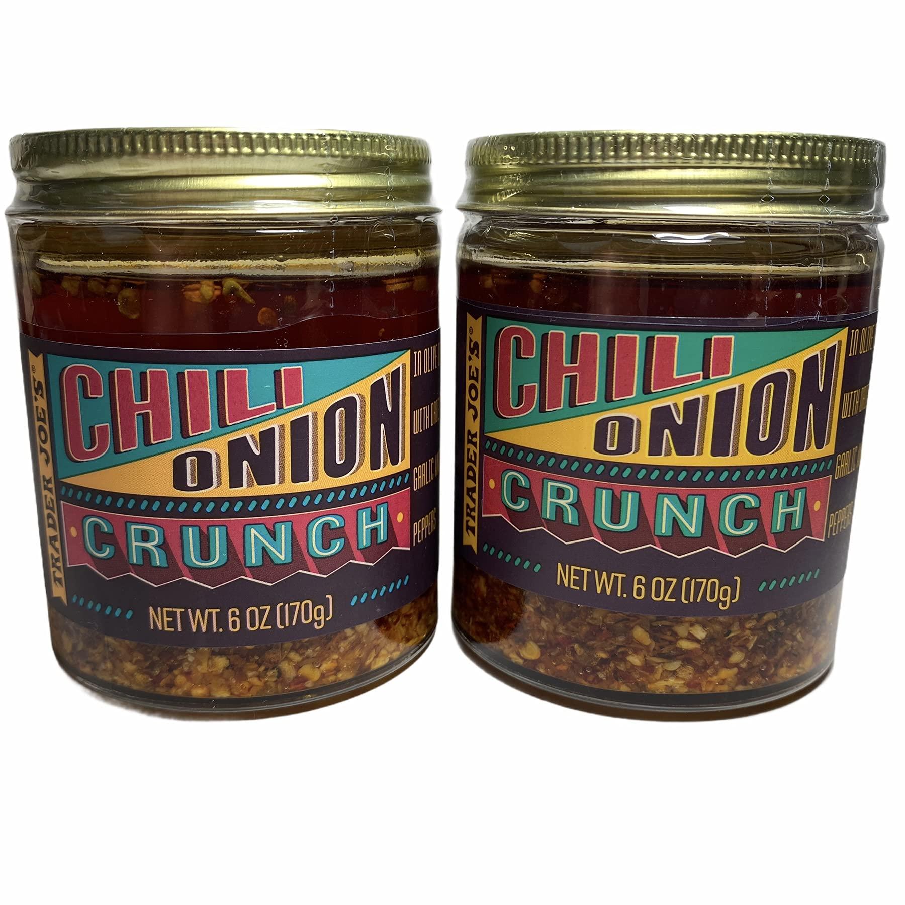 TJ's Trader Joe's Chili Onion Crunch, 6 oz (Pack of 2)